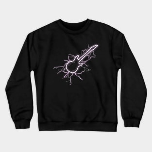 Electric Guitar with Lightning Crewneck Sweatshirt